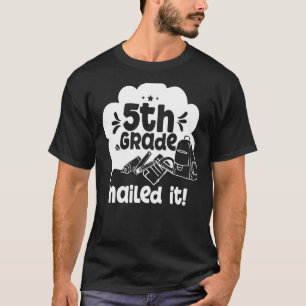Camiseta Grau 5 Nails De Classe Da Escola De Aluno De Ti