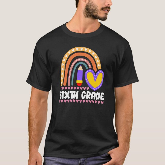 Camiseta Grau 6. Rainbow Girls Boys Equipe de Professores K (Frente)