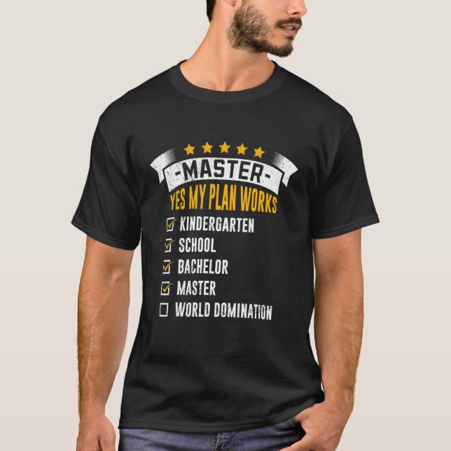 Camiseta Grau Checklist My Plan Works Mestrados (Frente)
