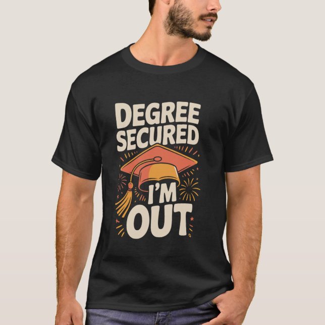 Camiseta Grau Conquistado Estou Fora - Celebração de Format (Frente)