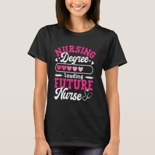 Camiseta Grau de Enfermagem Carregando Futuro Enfermeiro 1