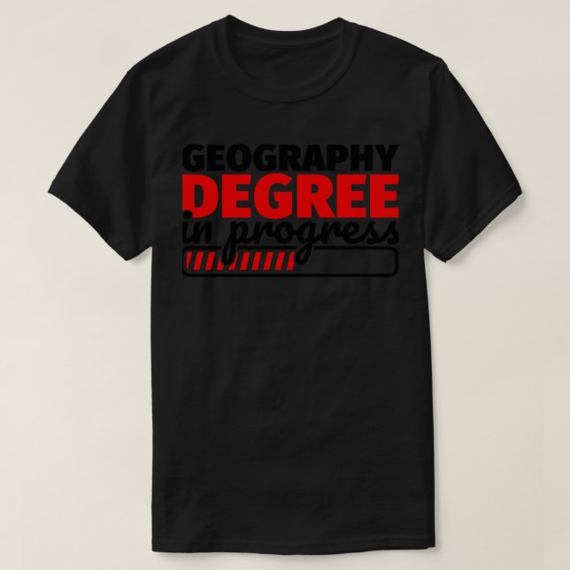 Camiseta Grau de Geografia em Andamento (Frente do Design)
