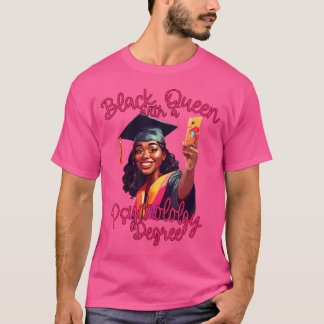Camiseta Grau de Psicologia Rainha Negra Graduação 2023 Phd