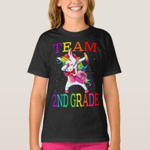 Camiseta Grau De segundo Da Equipe De Volta Ao Unicórnio E