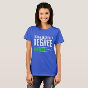Camiseta Grau de Segurança Cibernética Carregando, especial