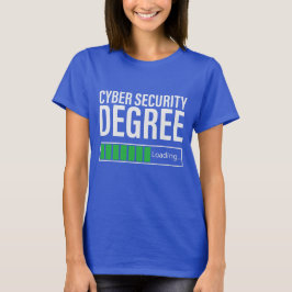 Camiseta Grau de Segurança Cibernética Carregando, especial