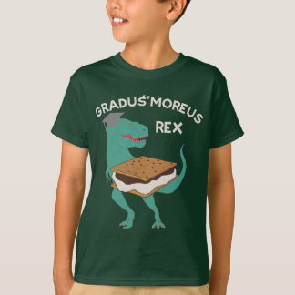 Camiseta Grau de S'mores de Dinossauro Engraçado da Graduaç
