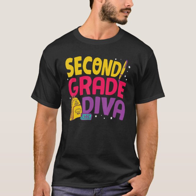 Camiseta Grau Diva Grau de segundo de Grau Curto (Frente)
