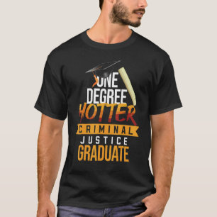 Camiseta Grau em Criminologia Futuro Aplicador da Lei Polic