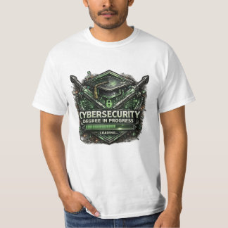Camiseta Grau em Segurança Cibernética em Andamento Ainda C