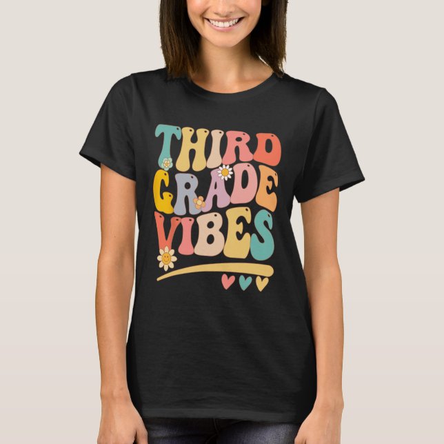 Camiseta Grau Vibes Para Meninas Professores Do 3º Grau (Frente)