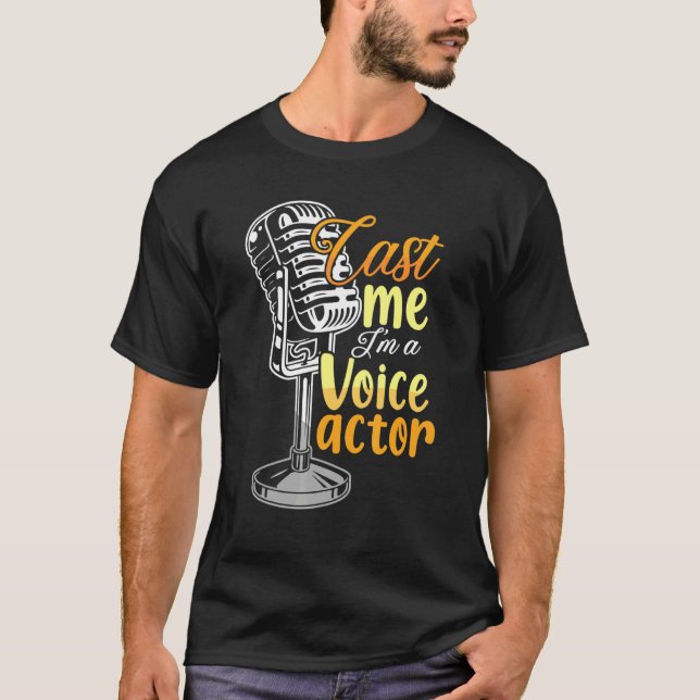 Camiseta Gravação de Voz Ator sobre Engenharia de Áudio (Frente)