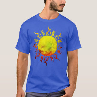 Camiseta Gravação do Universo de Tatuagem Tribal Sun