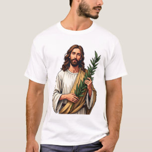 Camiseta Gravada Vintage Jesus Olive Branch 2
