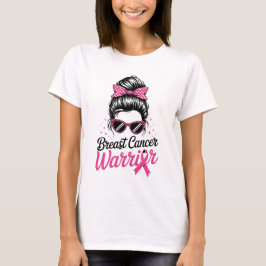Camiseta Gravador de Cancer da Mama Mensagem Fita Cor-de-Ro