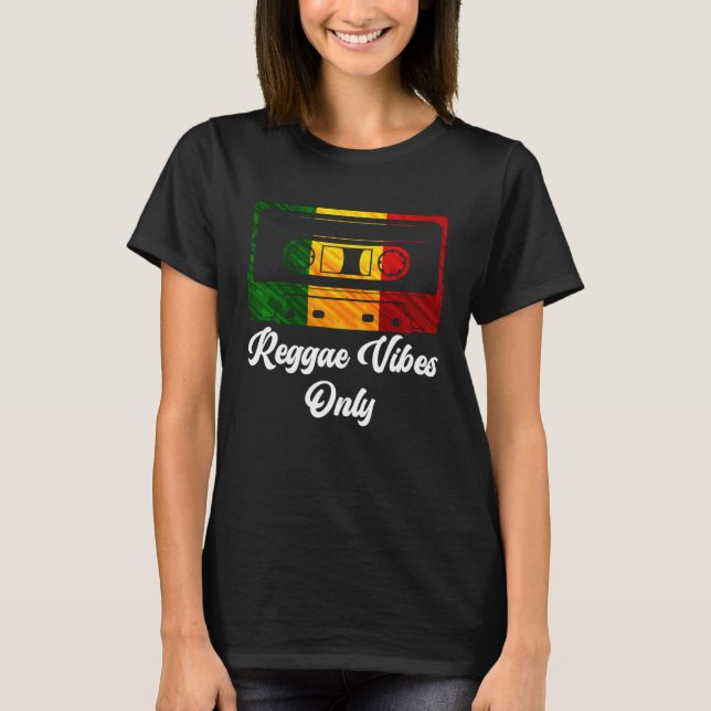 Camiseta Gravador de Cassete Reggae Vibes Apenas Fitas (Frente)