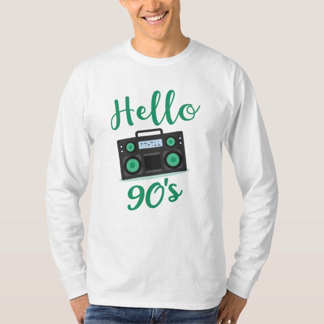 Camiseta Gravador de rádio dos anos 90 (Frente)