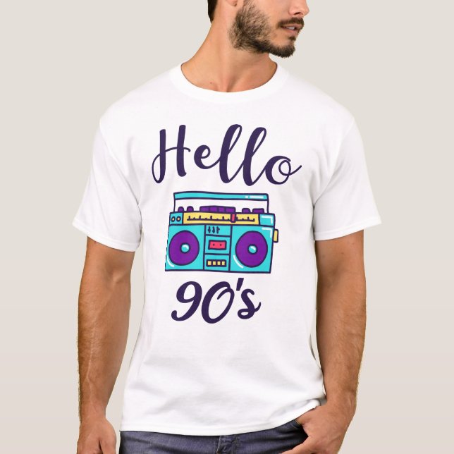 Camiseta Gravador de rádio dos anos 90 (Frente)