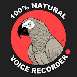 Camiseta Gravador de Voz Natural