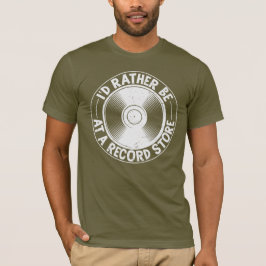 Camiseta Gravar álbum como uma loja de discos engraçados