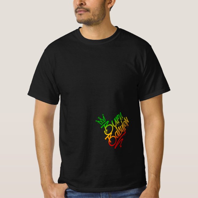 Camiseta Gravar Babilônia Estilo de Etiqueta de Grafite Ras (Frente)