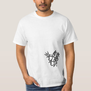 Camiseta Gravar Registro do Estilo de Etiqueta de Grafite B