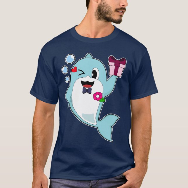 Camiseta Gravata Borboleta Casamento Golfinho (Frente)