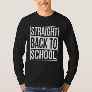 Camiseta Gravata De Boas-Vindas Retorno À Escola Reto