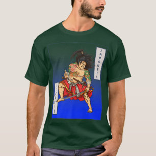 Camiseta Gravata do pescoço japonês, Samurai, JiuJitsu, MMA