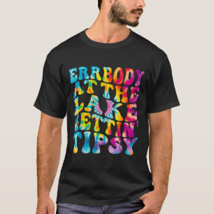 Camiseta Gravata engraçada com tingimento Todos no lago se