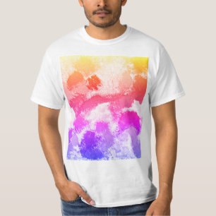 Camiseta Gravatas de multicores coloridas vibrantes