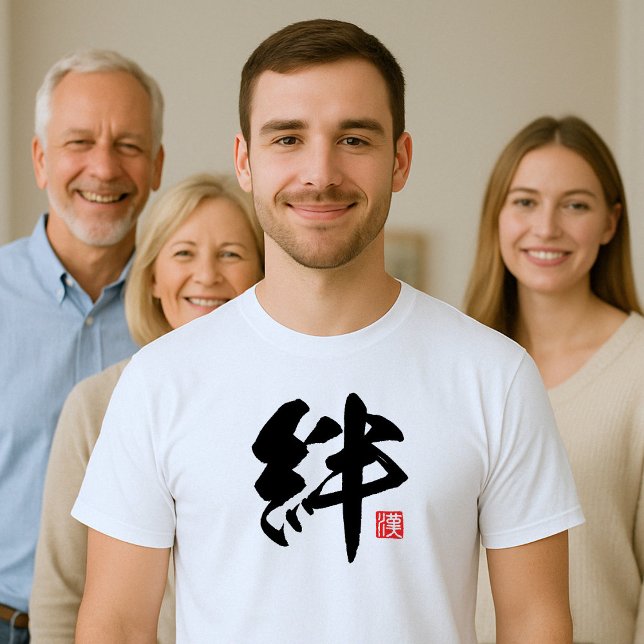 Camiseta Gravatas Kanji [絆] populares (Criador carregado)