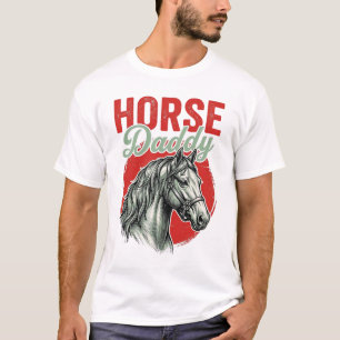 Camiseta Graveação Vintage Cavalo Papai