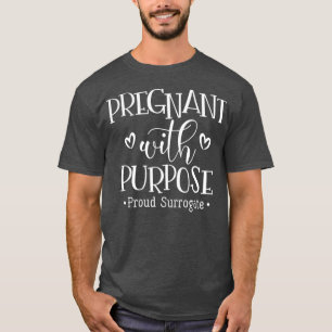 Camiseta Grávida Com Propósito Orgulhosa Substituição