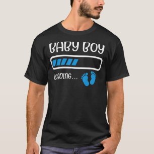 Camiseta Grávida Nova Mãe Menino Carregando Gênero Revela M