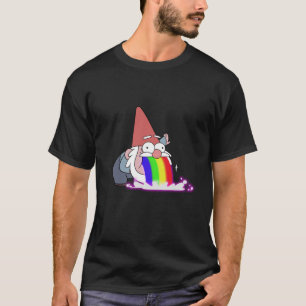 Camiseta Gravidade Cai Gnome Clássico T-Shirt