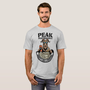 Camiseta Gravidade Engraçada De Cabra De Montanha - Desempe