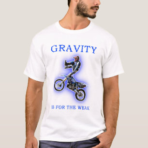 Camiseta Gravidade para a MotocrossT-Camisa fraca da
