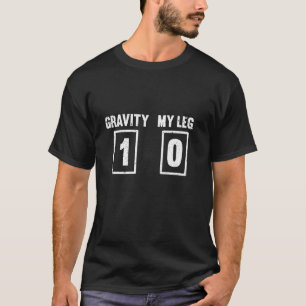 Camiseta Gravidade Quebrada Defeito Da Ponta Da Perna Novid