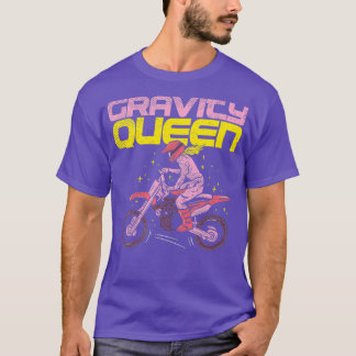 Camiseta Gravidade Queen Dirt Bike Rider Gravity Check