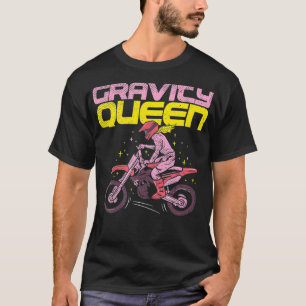 Camiseta Gravidade Queen Dirt Bike Rider Gravity Check Moto