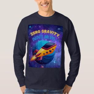 Camiseta Gravidade zero sonhos infinitos