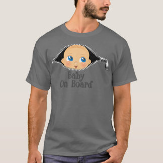 Camiseta Gravidez Bebê no Conselho Futuras Mães 886