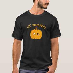 Camiseta Gravidez de Ação de Graças Lil'Pumpkin Cute Baby A