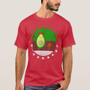 Camiseta Gravidez de Maternidade Avocado Mamacado Nova Mãe 