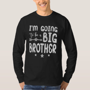 Camiseta Gravidez Em Bebê Em Descanso Grande Irmão Logo Ser