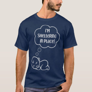 Camiseta Gravidez Esperando a mãe que estou me abrigando no
