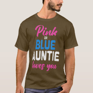 Camiseta Gravidez Futura Tia Chá de fraldas Tia Gênero Re