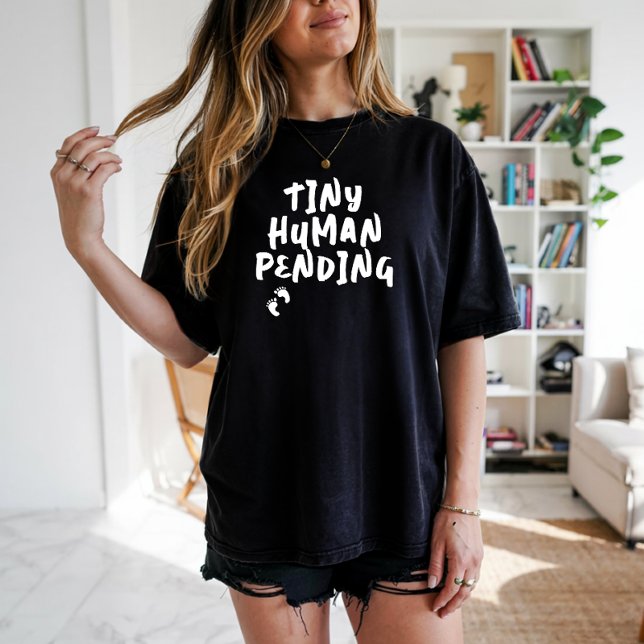 Camiseta Gravidez humorística, digital branco T-Shirt (Criador carregado)