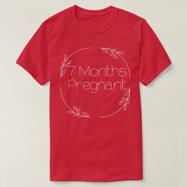 CAMISETA GRAVIDEZ MARINHA 7 MESES GRÁVIDA (Frente do Design)